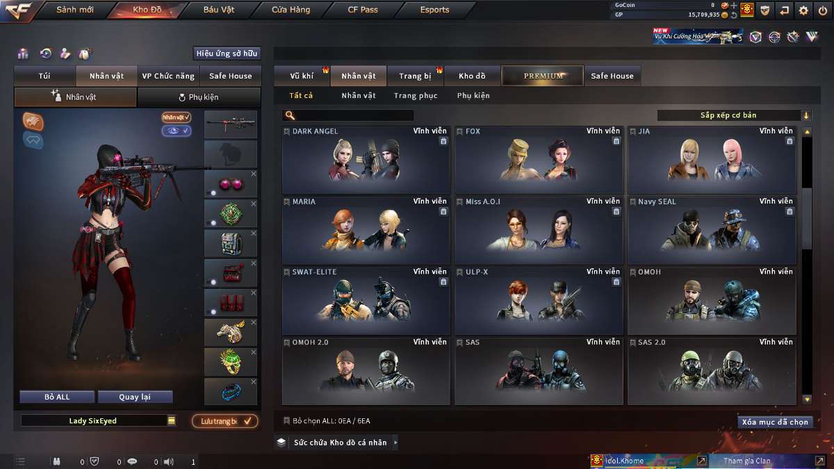 shop acc cf uy tin gia re